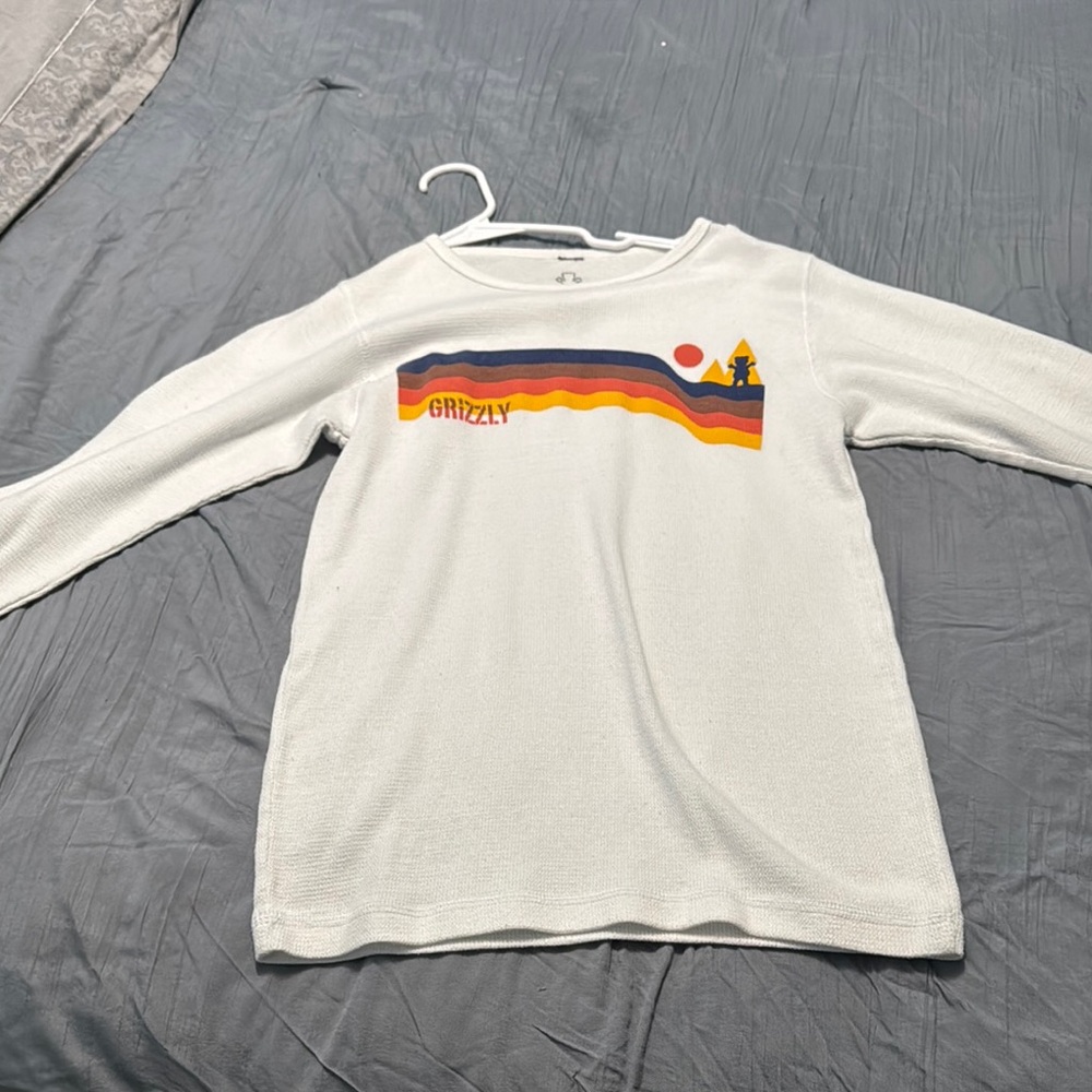 Kids White Long Sleeve Shirt
